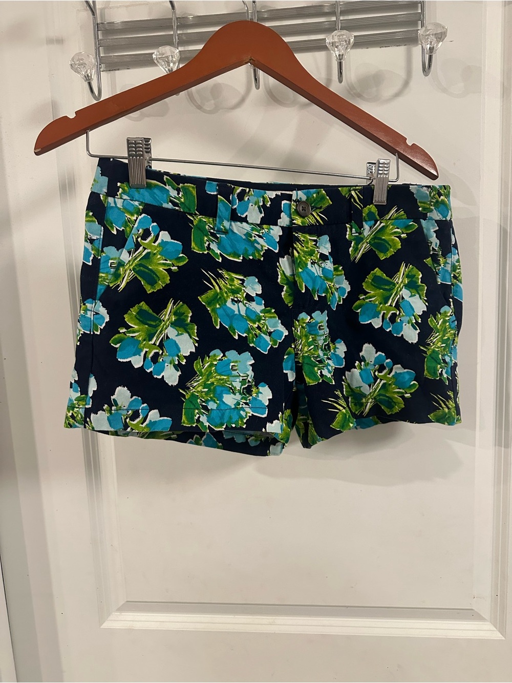 Merona Navy Floral High-Waist Women’s Shorts